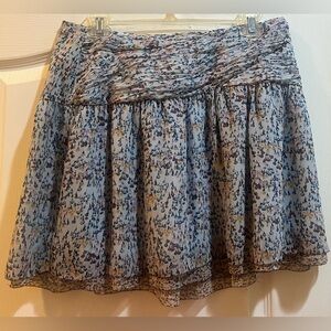 Kensie Colorful Silk Mini Skirt Size 12